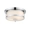 Z-Lite Savannah 2 Light Flush Mount, Chrome & Matte Opal 465F11-CH - alternate 1